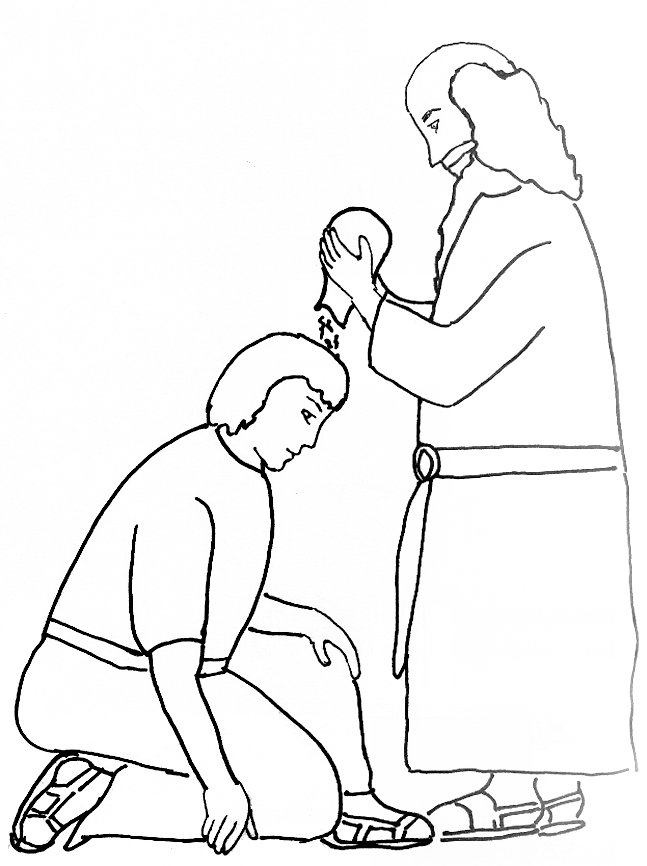 647x866 Bible Story Coloring Page For Samuel Anoints King Saul Free