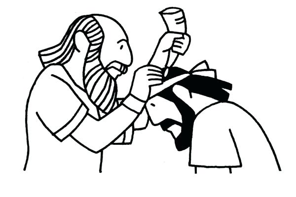 600x400 Colorear King Saul In The Battle Of In The Story Of King Coloring