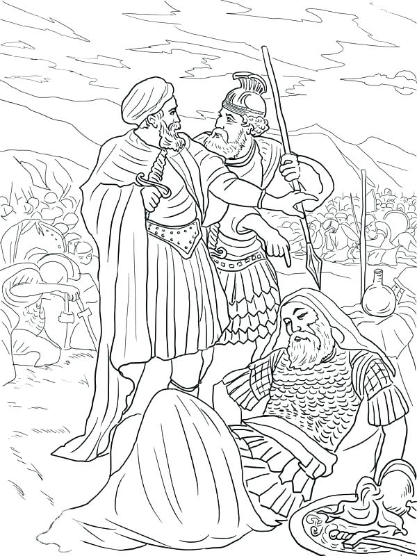 600x800 King Saul Coloring Page Coloring King Coloring Page The Death