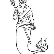 220x220 King Triton With Is Trident Coloring Pages