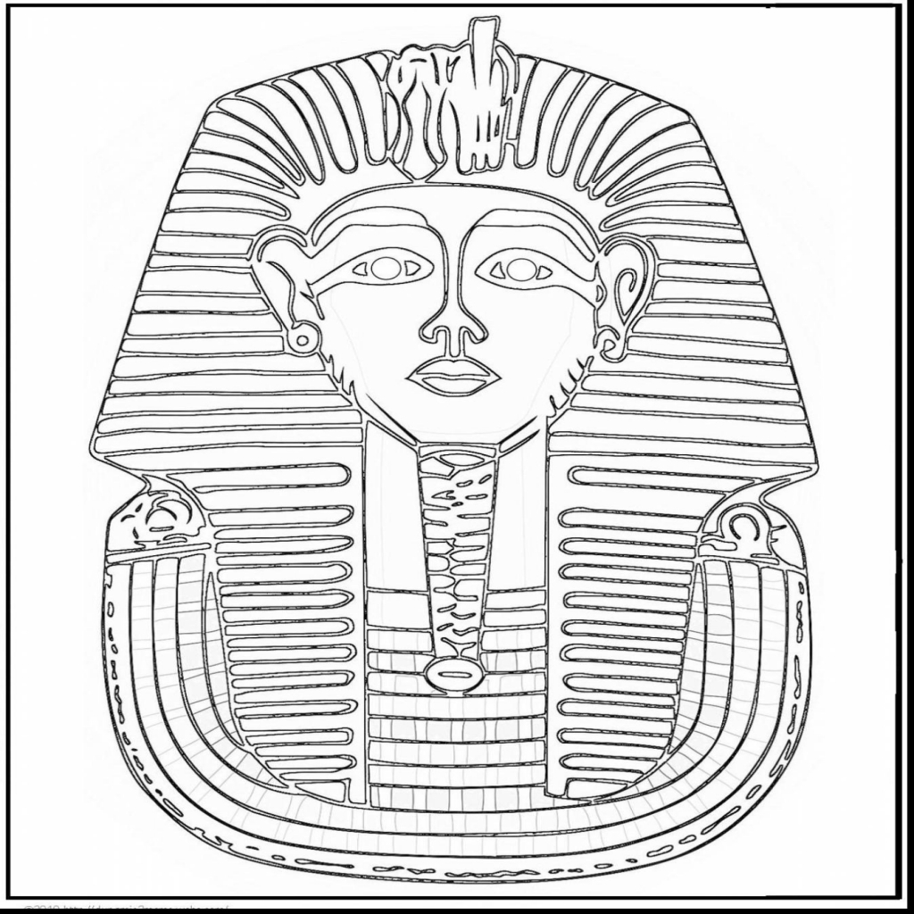 1024x1024 Awesome Ancient Egypt King Tut Coloring Page With Egypt Coloring