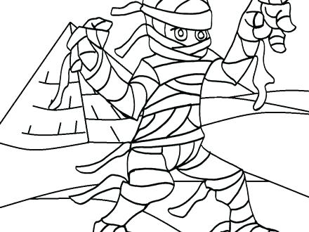 440x330 King Tut Coloring Page