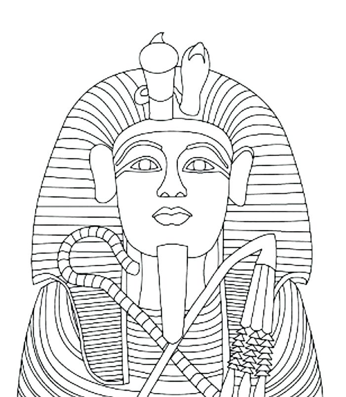 700x802 Colorear King Tut King Tut Coloring Page Paginas Para Colorear De