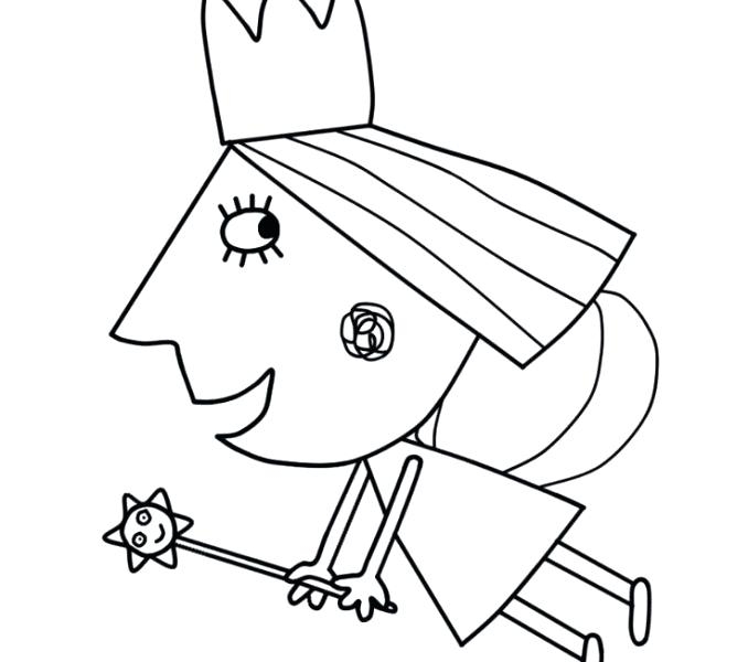678x600 Ben And Holly's Little Kingdom Coloring Pages