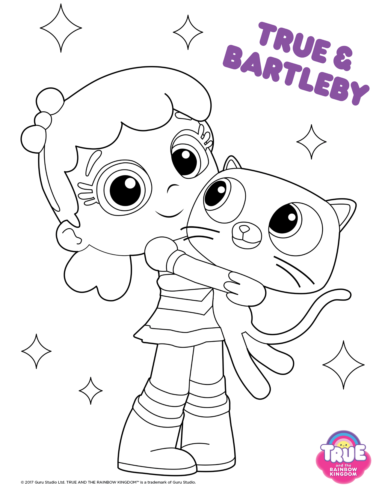 1275x1650 True And Bartleby From Cartoon True And The Rainbow Kingdom