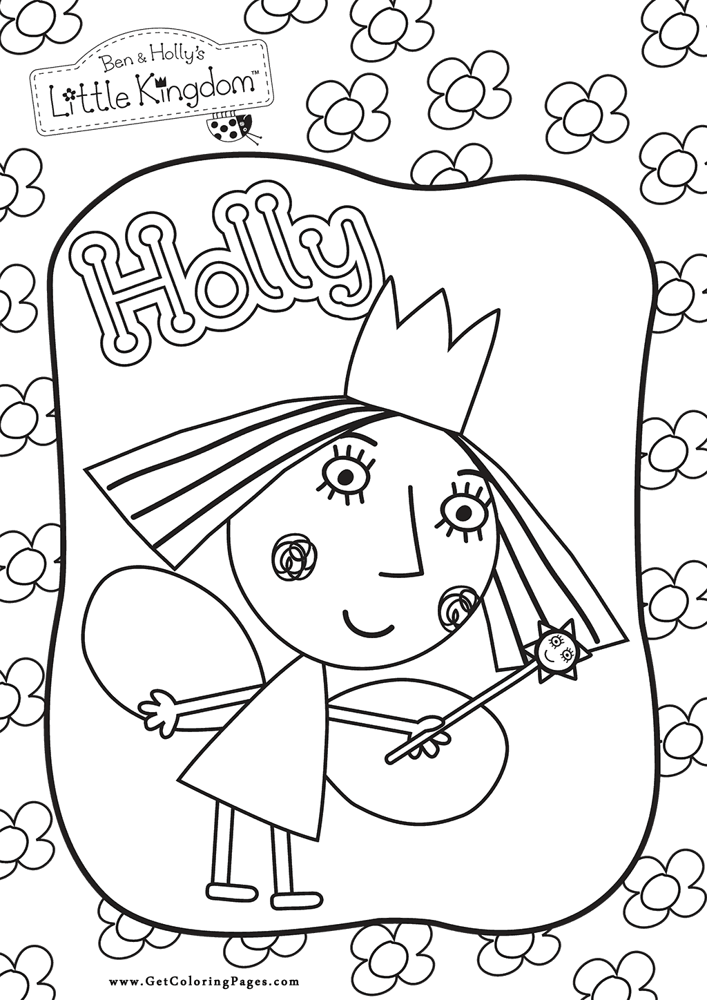 1024x1448 Ben And Holly Little Kingdom Colouring