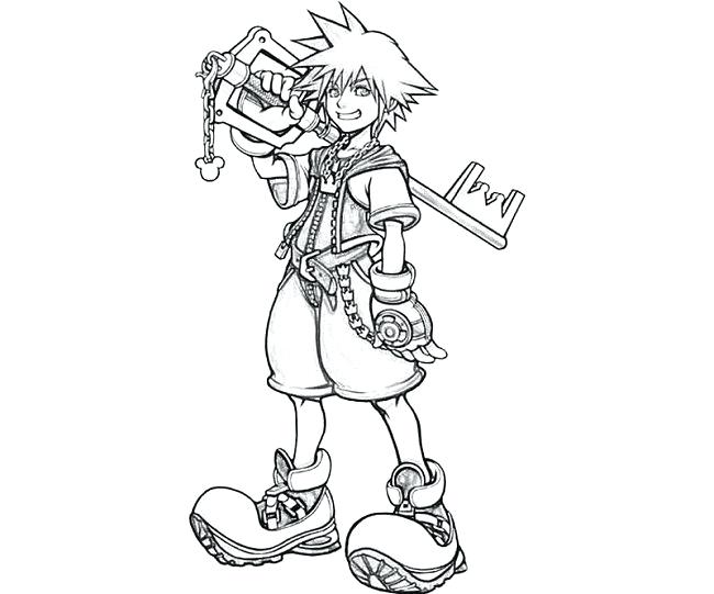 650x541 Kingdom Hearts Coloring Pages Adorable Kingdom Hearts Coloring