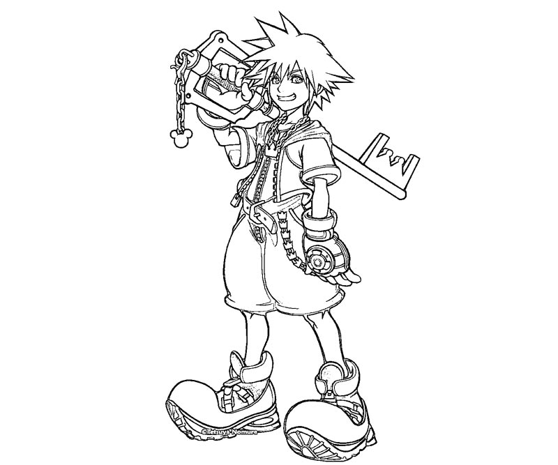 800x667 Kingdom Hearts Coloring Pages