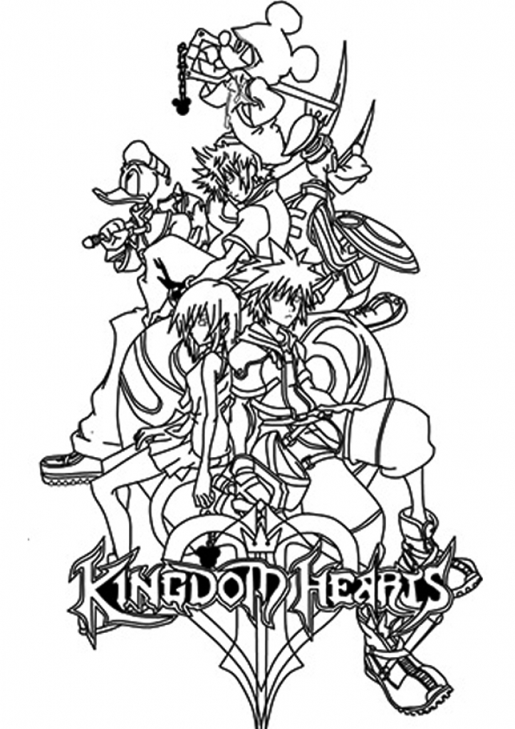 723x1024 Marvellous Inspiration Ideas Kingdom Hearts Coloring Pages All