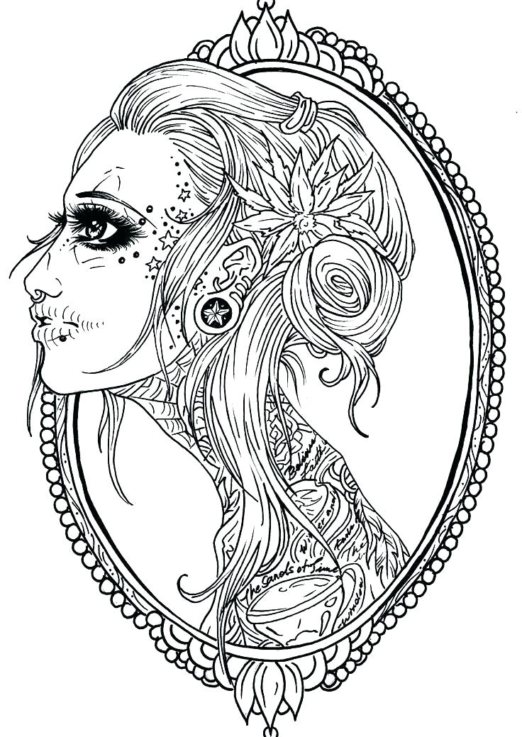 736x1039 Female Coloring Pages Full Size Of Up Girl Coloring Book