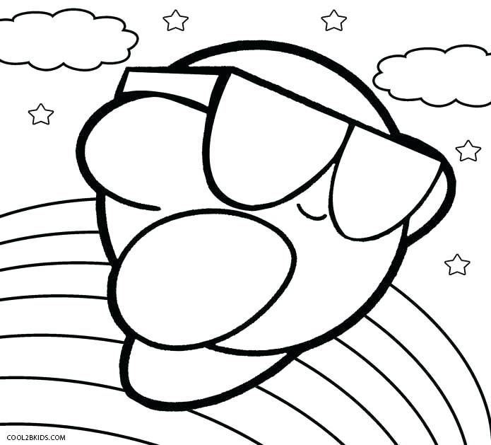 695x629 Kirby Coloring Pages Coloring Pages To Print Kirby Coloring Pages