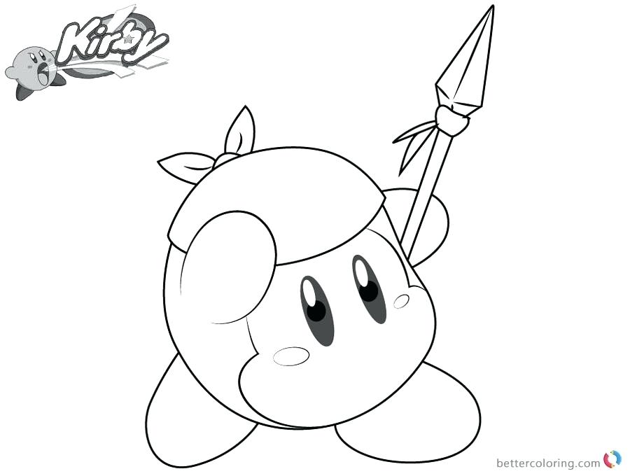 900x680 Kirby Coloring Pages Kirby Characters Coloring Pages
