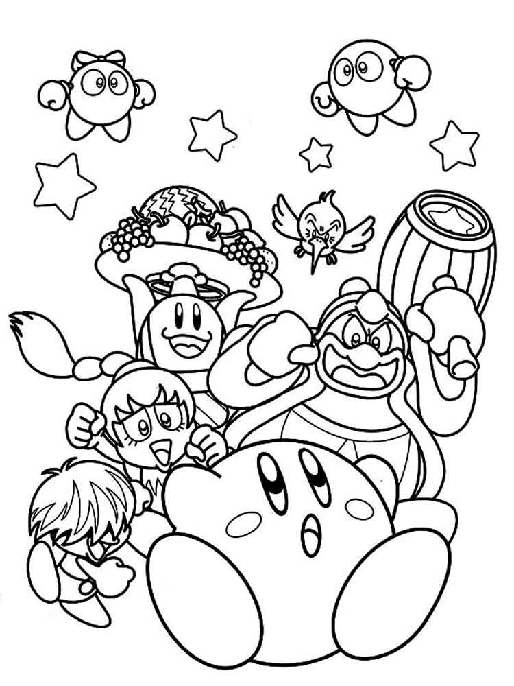 750x1000 Kirby Coloring Pages. Free Printable Kirby Coloring Pages.