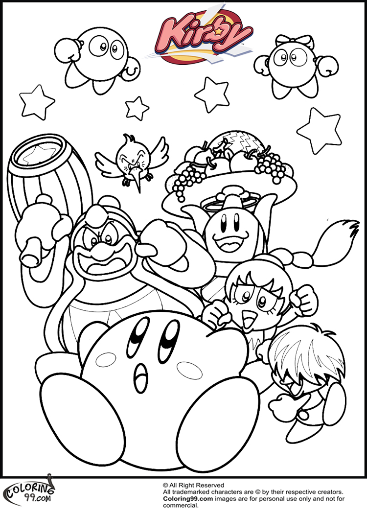 750x1050 Attractive Design Kirby Coloring Pages 2 To Print Printable
