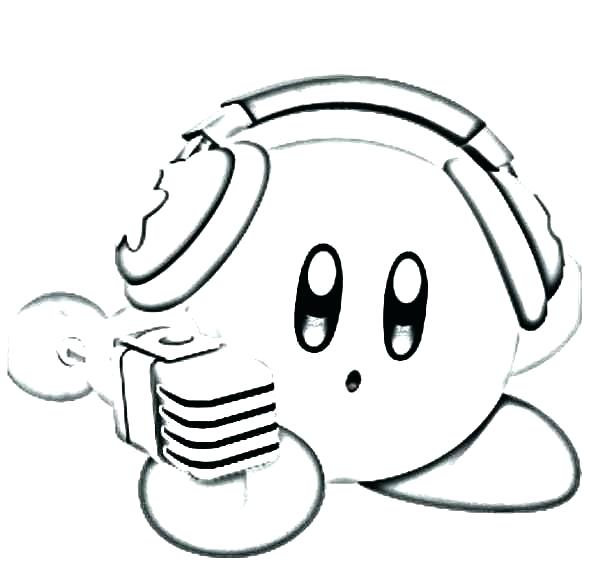 600x580 Coloring Kirby Coloring Pages