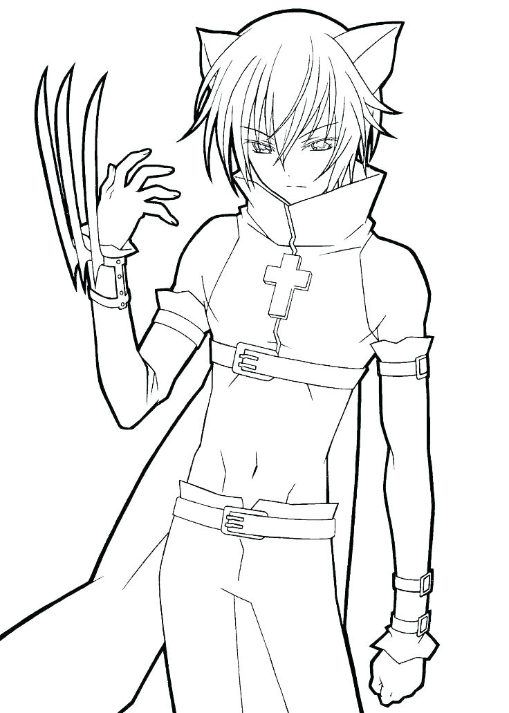 736x1031 Sword Art Online Coloring Pages Sword Art Online Kirito Coloring