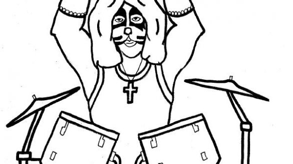585x329 Kiss Band Coloring Pages Coloring Book Kiss