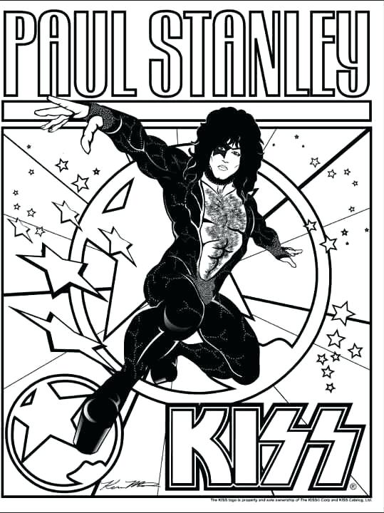 539x720 Divine Kiss Band Coloring Pages Colouring For Funny Marching Band