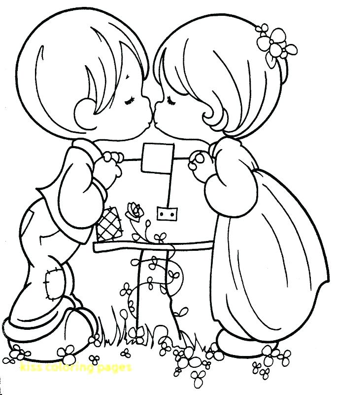 684x800 Kiss Coloring Pages
