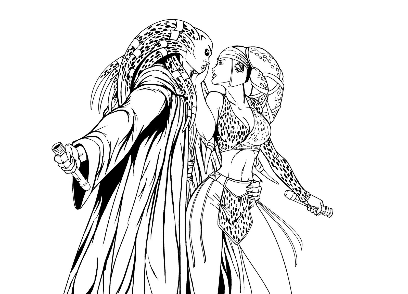 Kit Fisto Coloring Pages