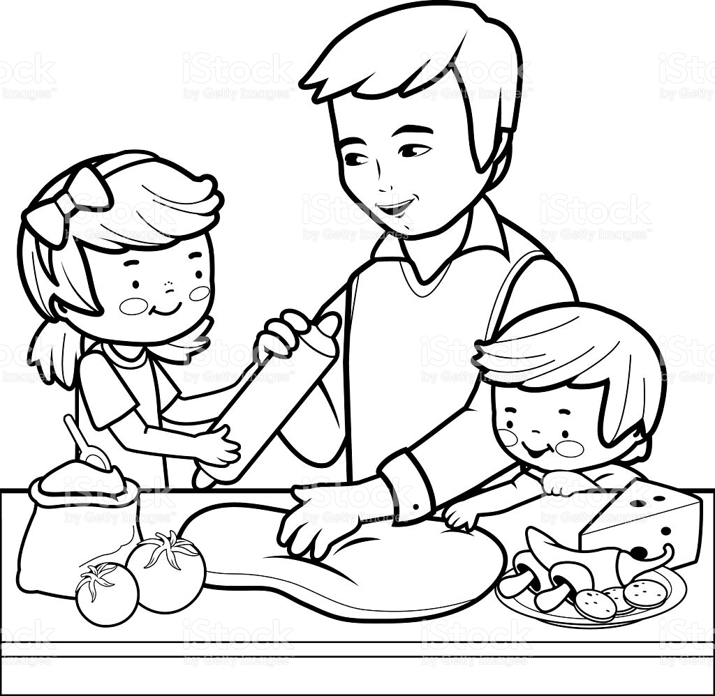 1024x998 Cooking Coloring Pages