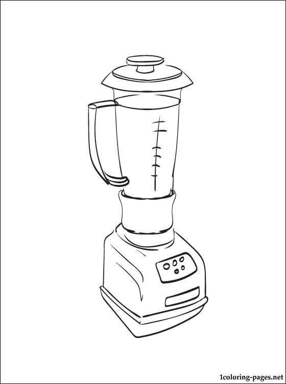 560x750 Blender Coloring Page Coloring Pages