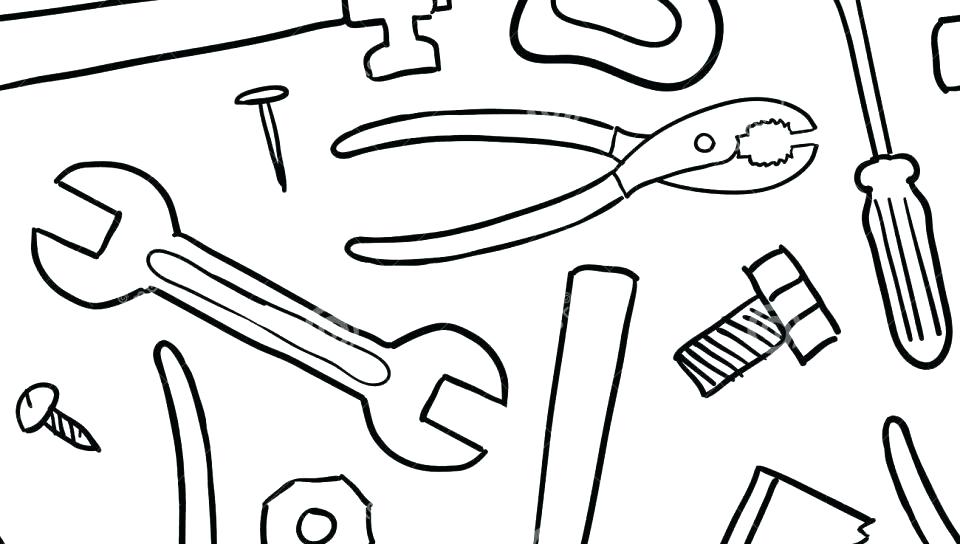 960x544 Tools Coloring Page Tool Coloring Pages Free Construction Tools