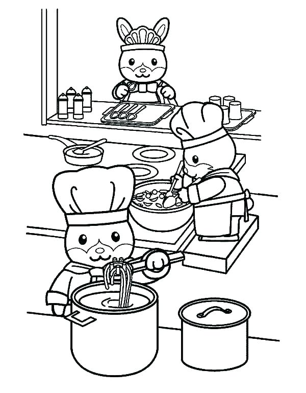 600x769 Kitchen Coloring Page Shippa.co
