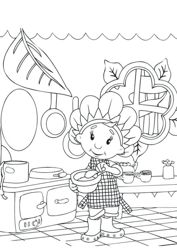 600x841 Cooking Coloring Pages And Cooking At Kitchen In And