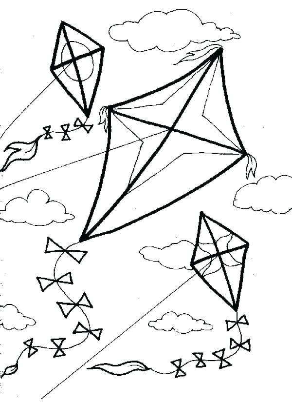 600x828 Kites Coloring Pages Kite Coloring Pages Kite Coloring Pages Kite