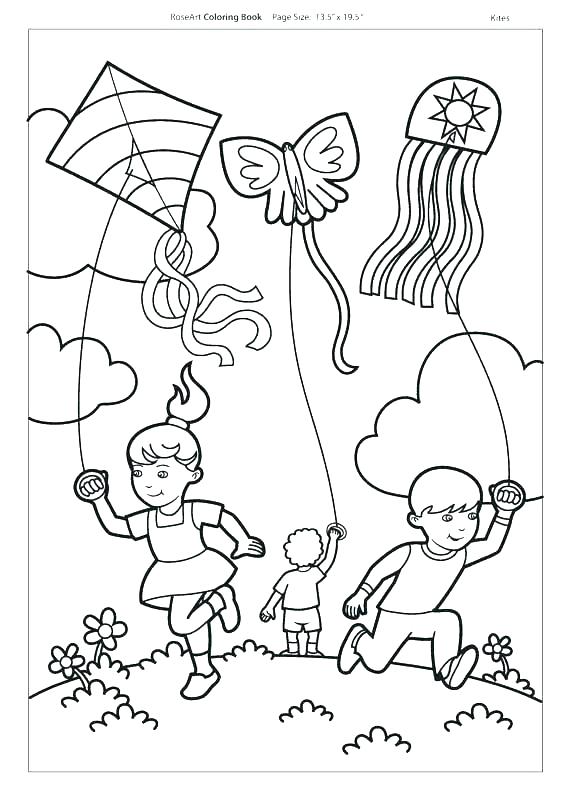 571x800 K For Kite Coloring Pages