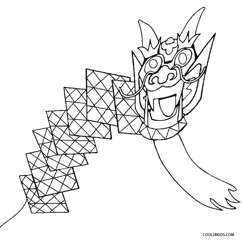 783x777 Chinese Kites Coloring Pages Coloring Carp Kite Coloring Page