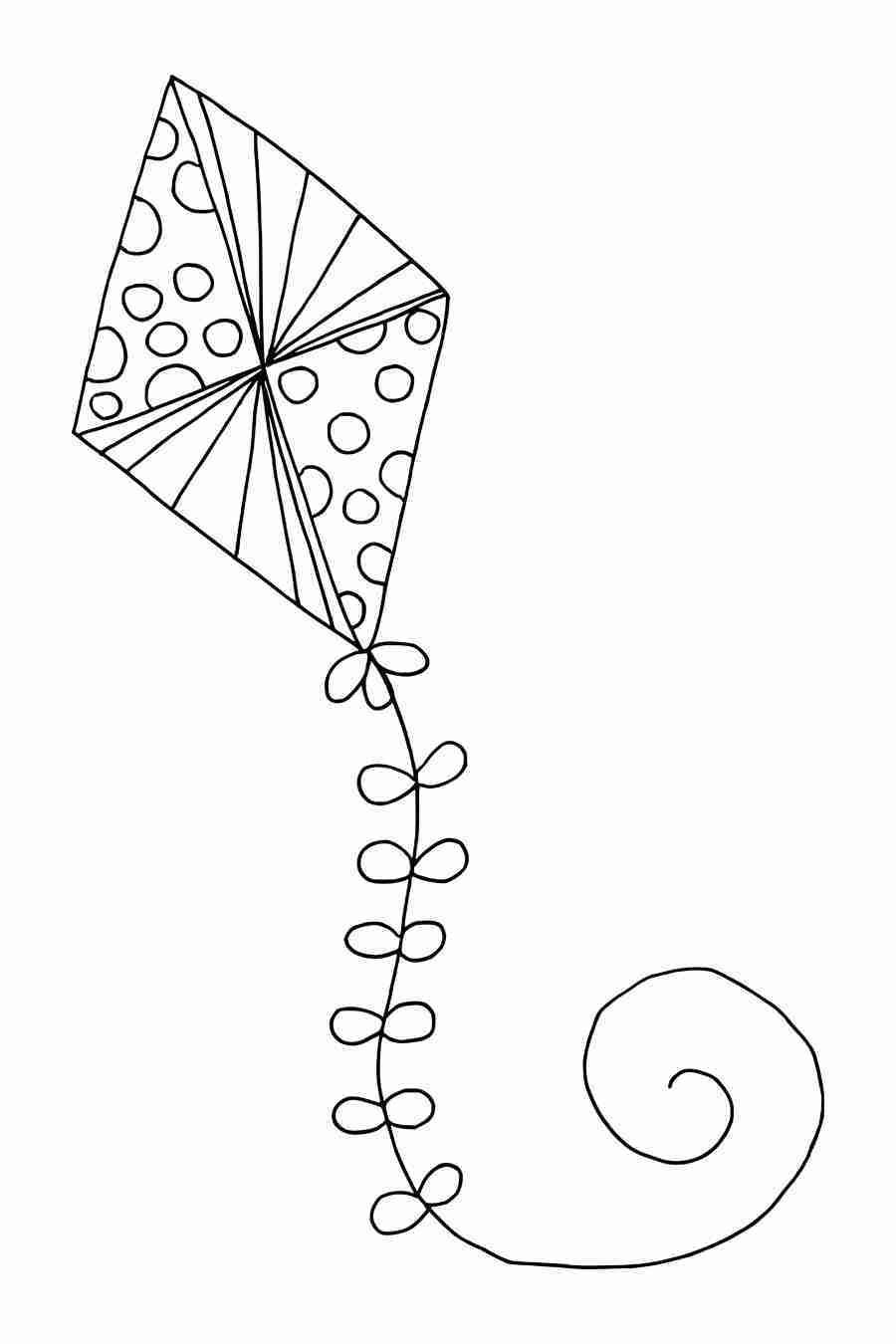 900x1350 Expert Kites Coloring Pages Printable Stunning Kite Endearing