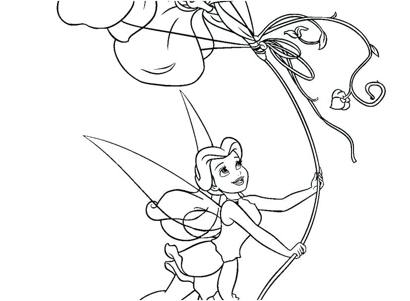 827x609 Fairies Coloring Pages Coloring Page Flying A Flower Kite Rosetta