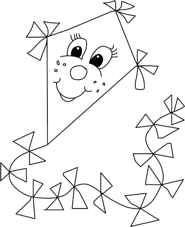 623x767 Flying Machines Tracing Pack Coloring Page Kite Coloring Page