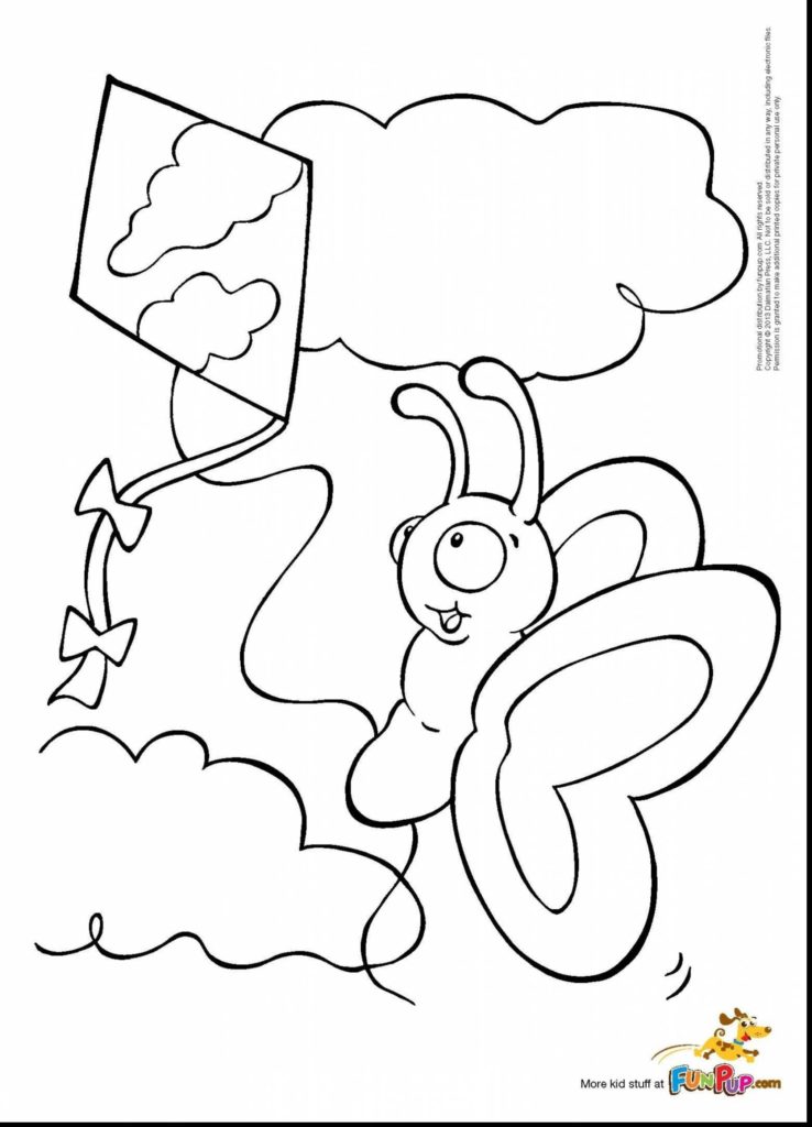 738x1024 Kite Coloring Page Free Pages Of A New For Kids Luxury Flying