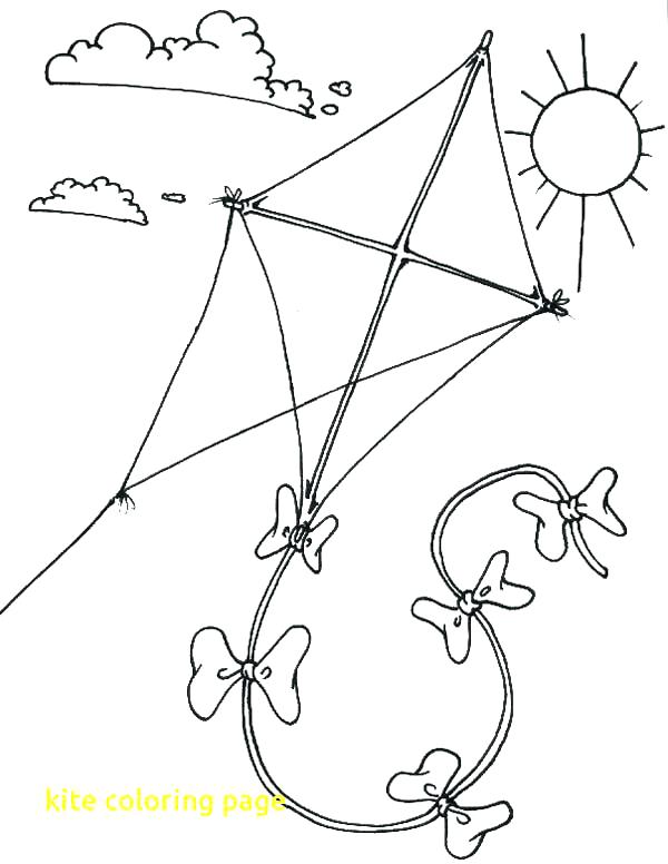 600x776 Kite Coloring Page Kite Coloring Page Kite Coloring Page With Kite