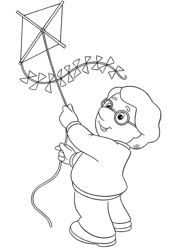 600x840 Blank Kite Coloring Page Kids Coloring Fly Coloring Page