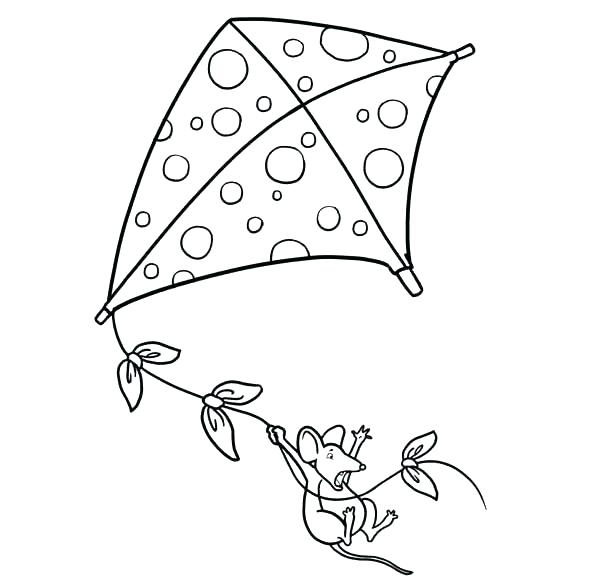 600x576 Kite Coloring Pages