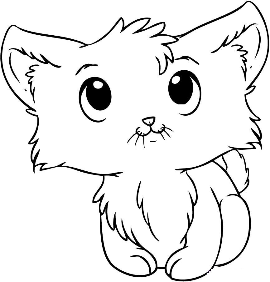 866x902 Cute Kitten Coloring Pages Kitten Coloring Pages Best Coloring