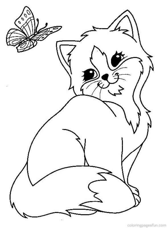 590x800 Cats And Kitten Coloring Pages 34 Kids Cat, Free