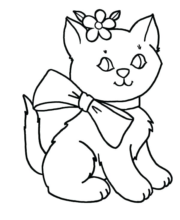 600x734 Coloring Page Kitten Pictures Of Puppies To Color Coloring Pages