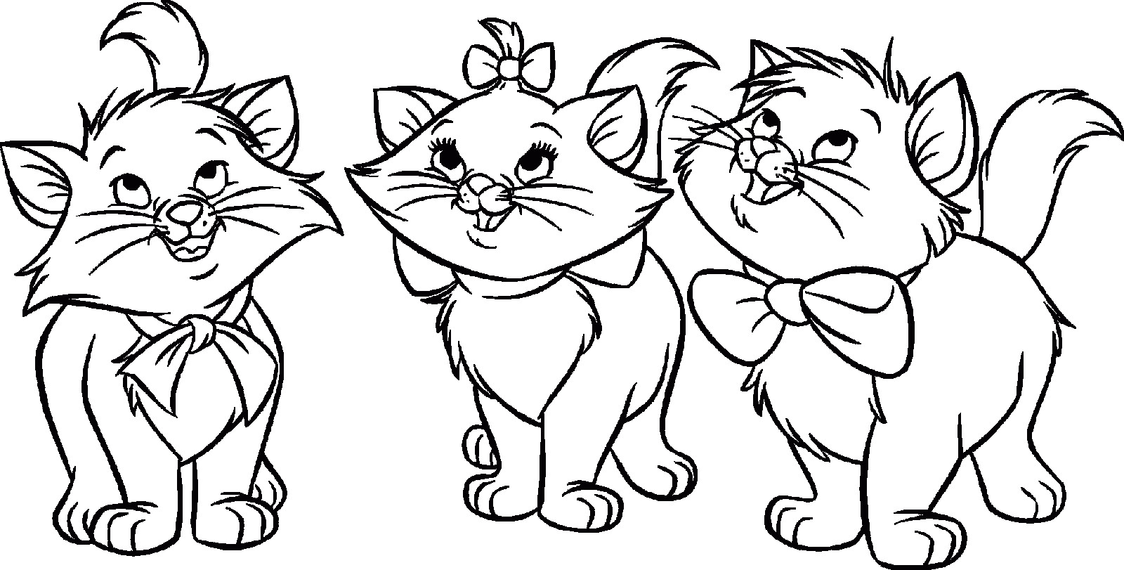 1600x811 Colossal Puppy And Kitten Coloring Pages Amazi