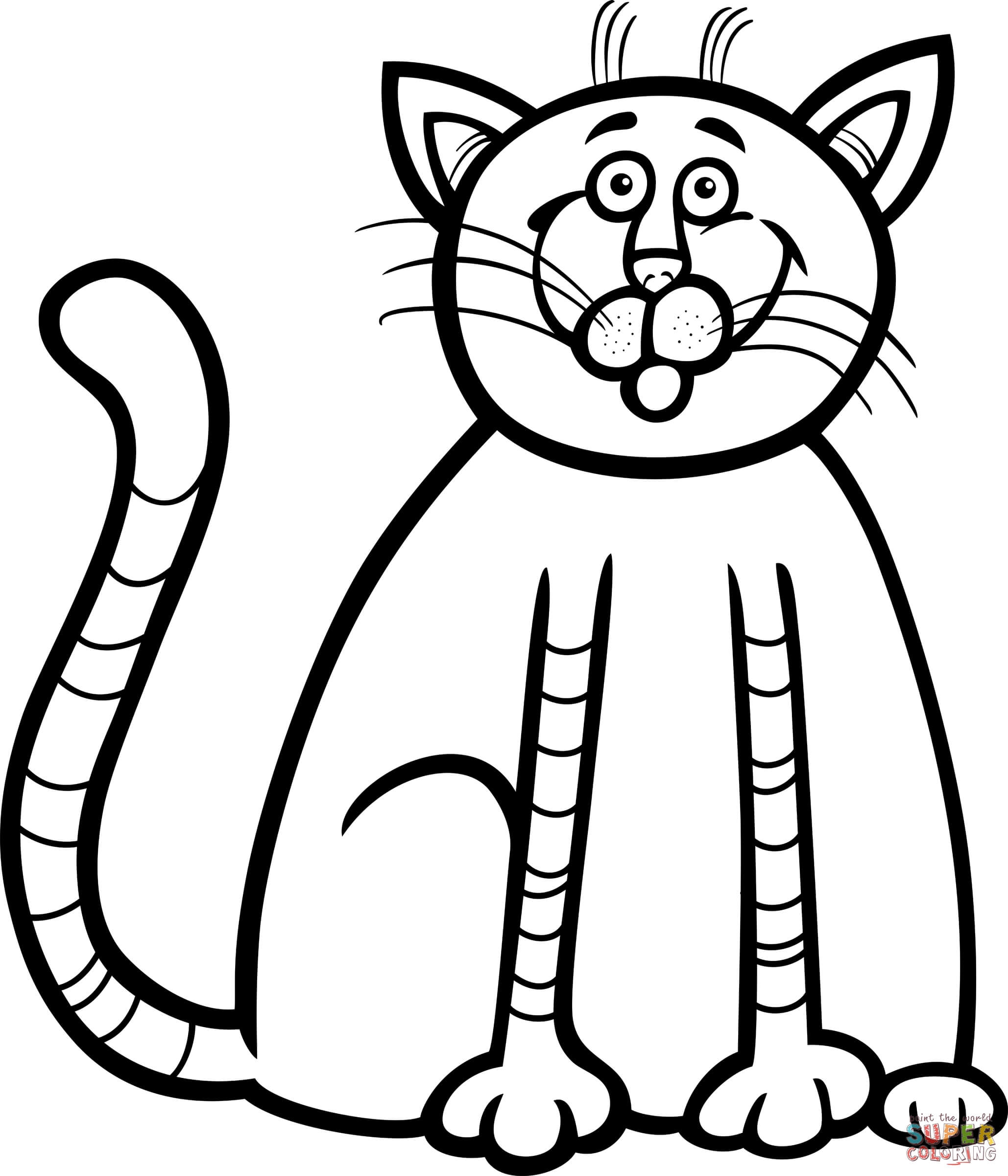 2058x2400 Cute Kitten Coloring Pages Printable