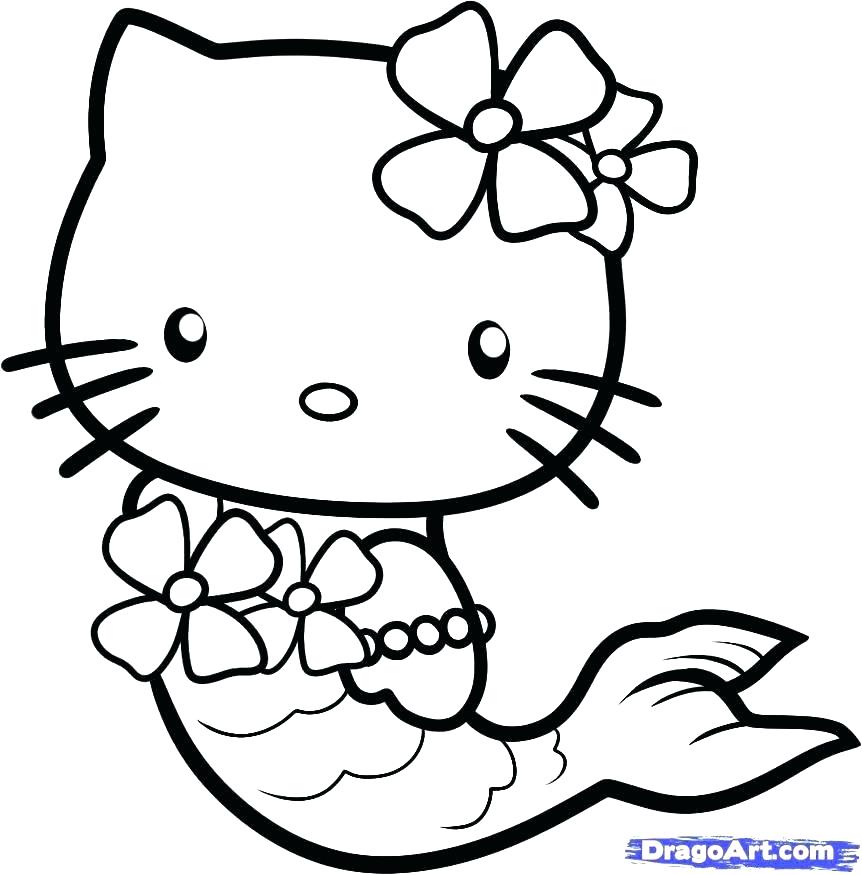 862x875 Kitten Coloring Pages Kitten Coloring Page Drawn Kitten Color 8