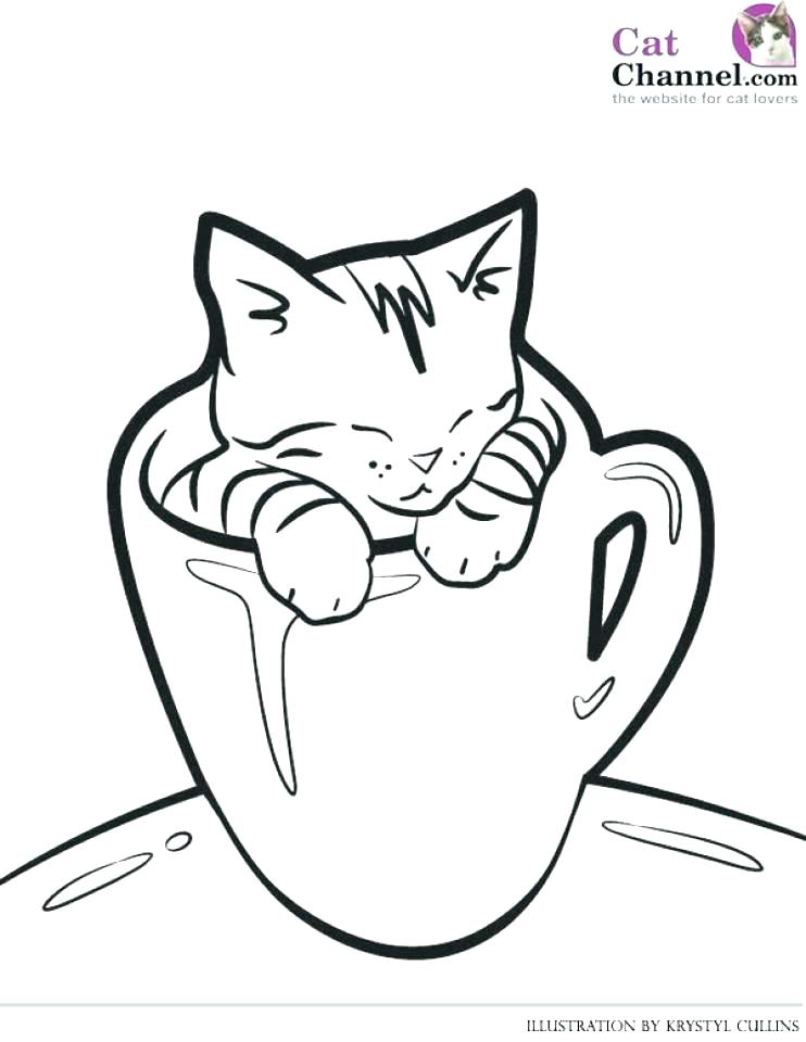 742x960 Puppy And Kitty Coloring Pages Kitten Coloring Pages Printable