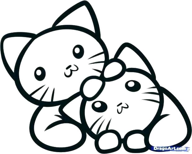618x497 Cute Kitten Coloring Pages Kittens Coloring Pages Printable