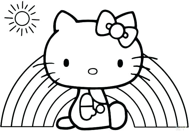 615x435 Kitty Cat Coloring Pages As Well As Printable Coloring Pages