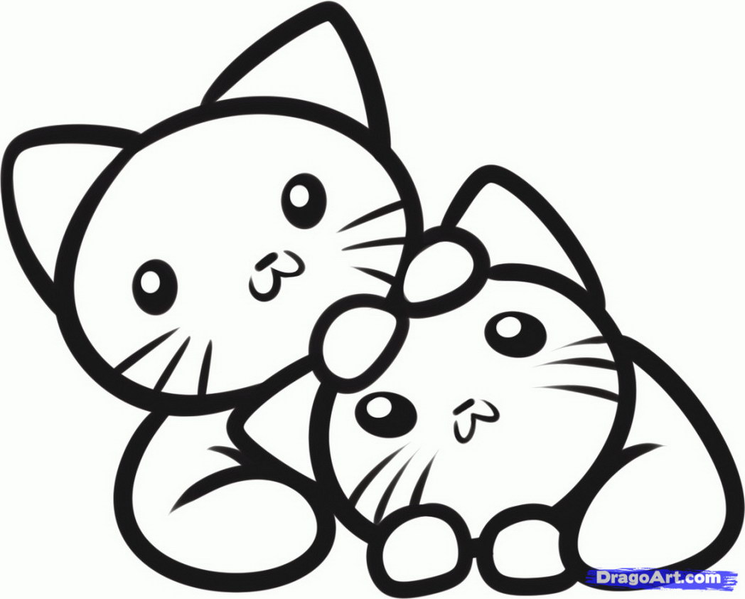 1048x842 Exploit Cute Kitten Coloring Pages And Puppy To Print Home 1240