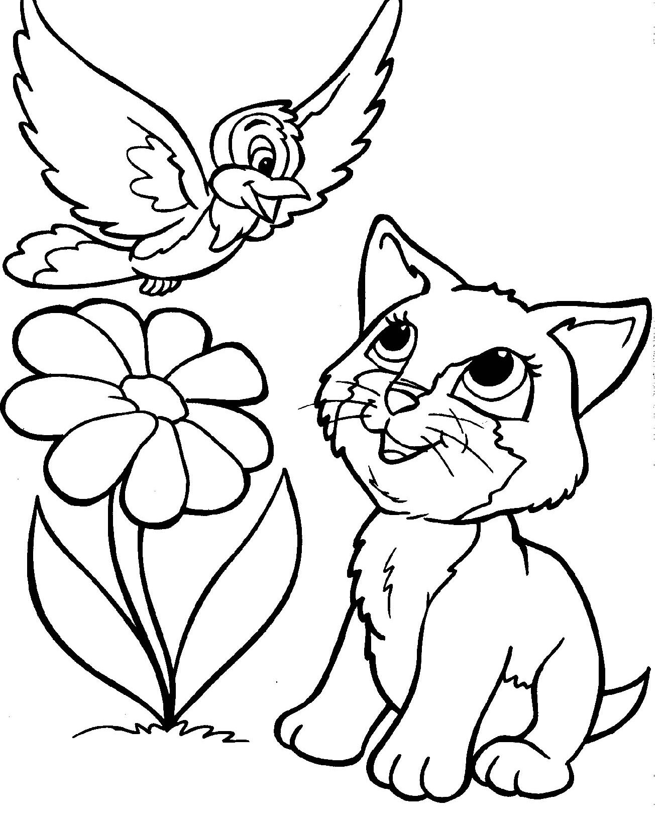 1324x1632 Kitty Cat Coloring Pages